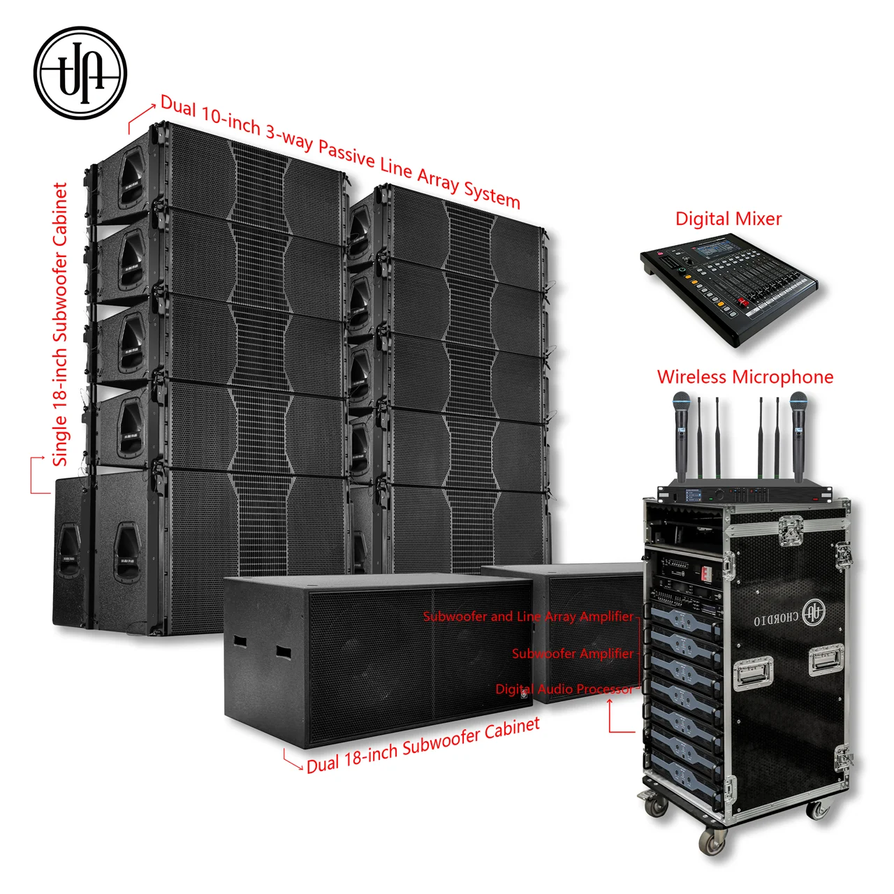 Altavoz profesional Dual para escenario y DJ