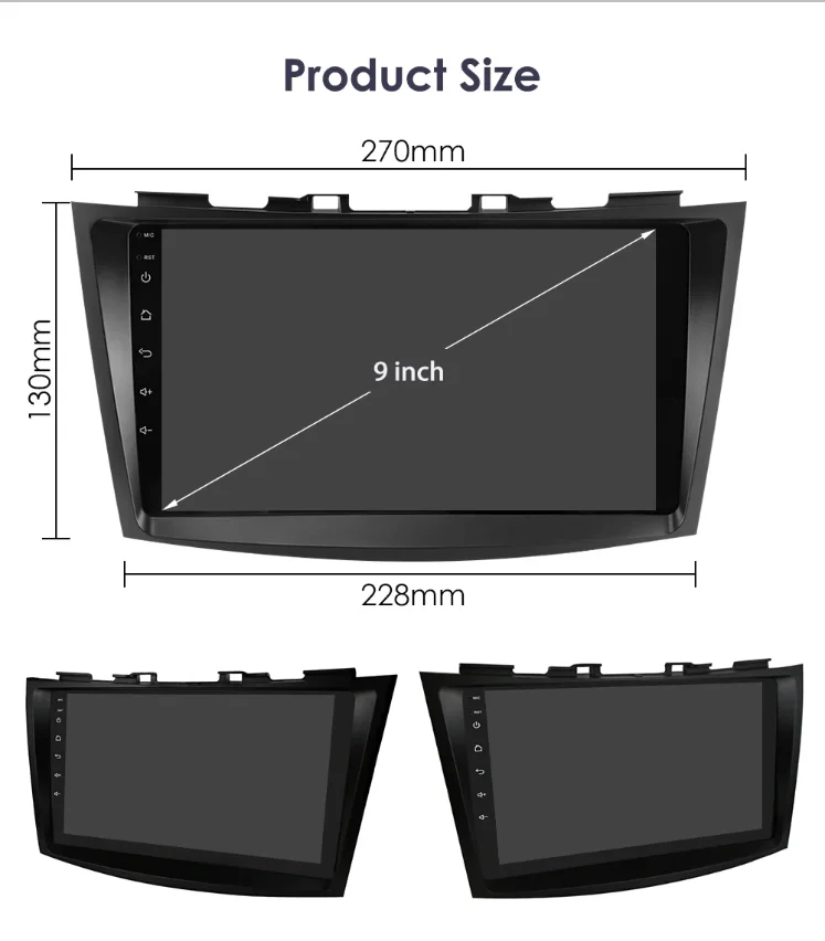 Radio 2DIN Android con cámara 360 y CarPlay – Suzuki Swift 2011-2015 - imagen 5