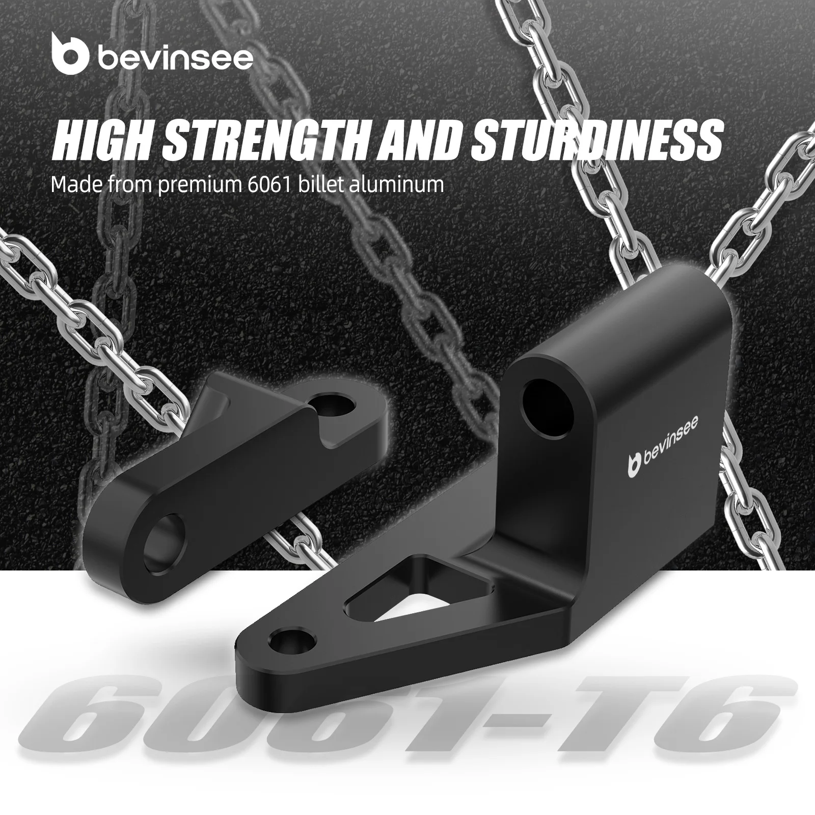 BEVINSEE 4.0L Kit de reubicación de alternador de motor de aluminio para Jeep XJ Wrangler Cherokee 1996-2002 - imagen 2