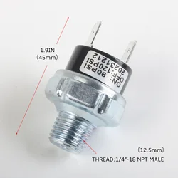 Presostato 12 V para compresor de aire con rosca 1/4 NPT