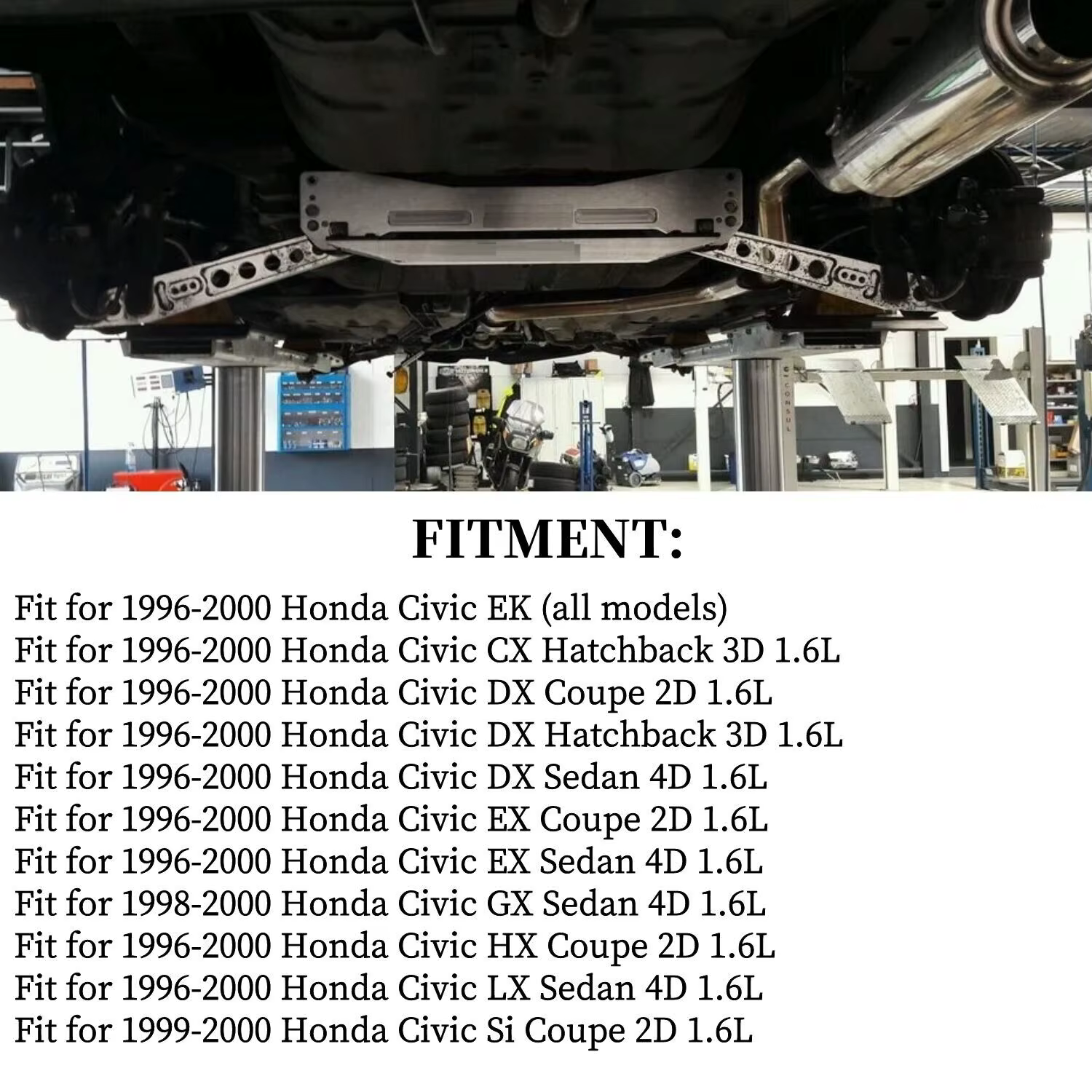 Brazo de control inferior trasero Honda Civic EK 96-00 subchasis - imagen 2