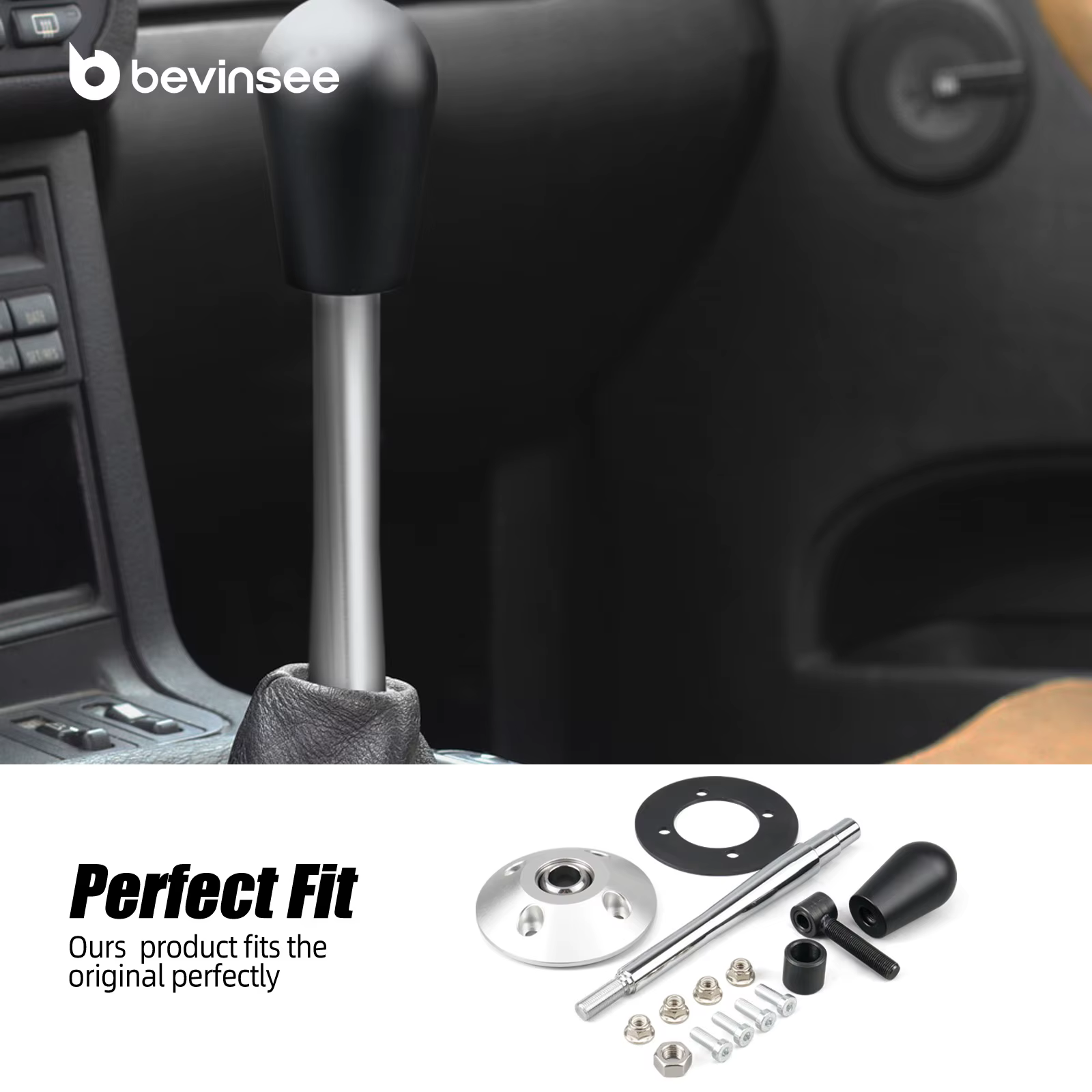 Palanca de cambios corta BEVINSEE tiro rápido – BMW E36 E46 E39 E60 Z3 - imagen 2