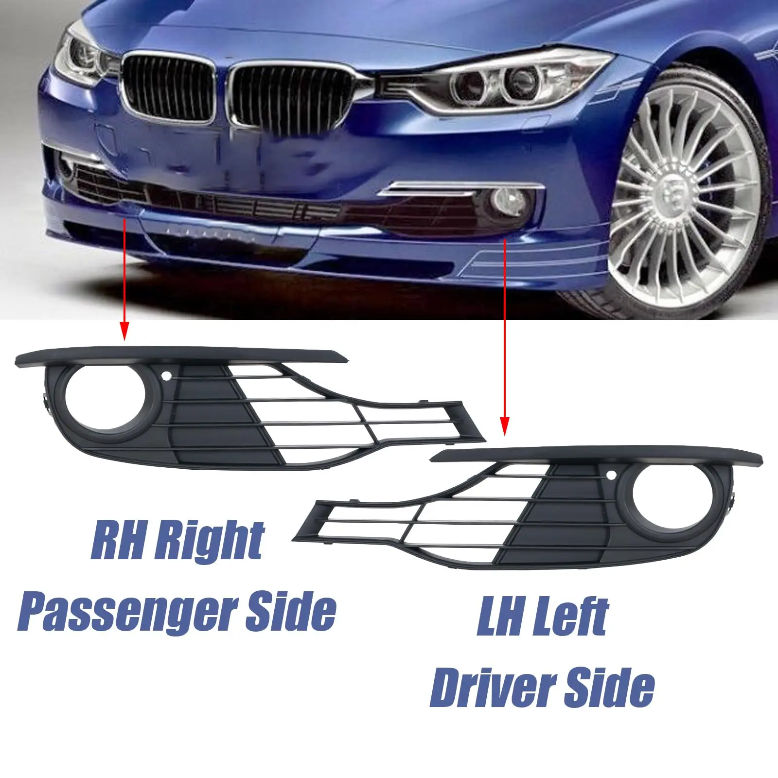 Rejilla antiniebla inferior BMW Serie 3 F30 2012-2015 - imagen 4
