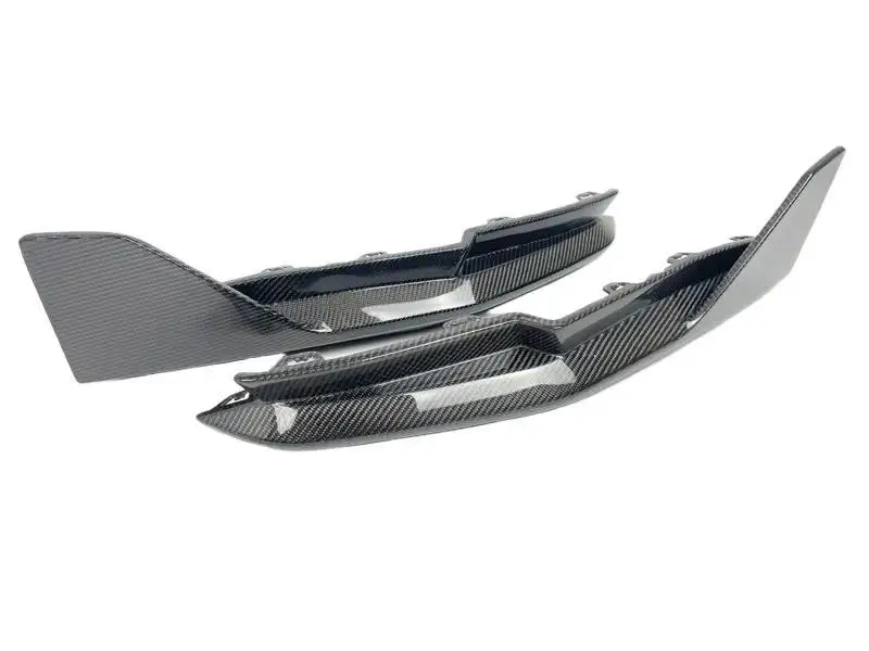 Divisor trasero G80 M3 estilo MP fibra de carbono parachoques trasero divisor lateral Winglet para BMW G80 G82 G83 Sedan Coupe 2021+ - imagen 2