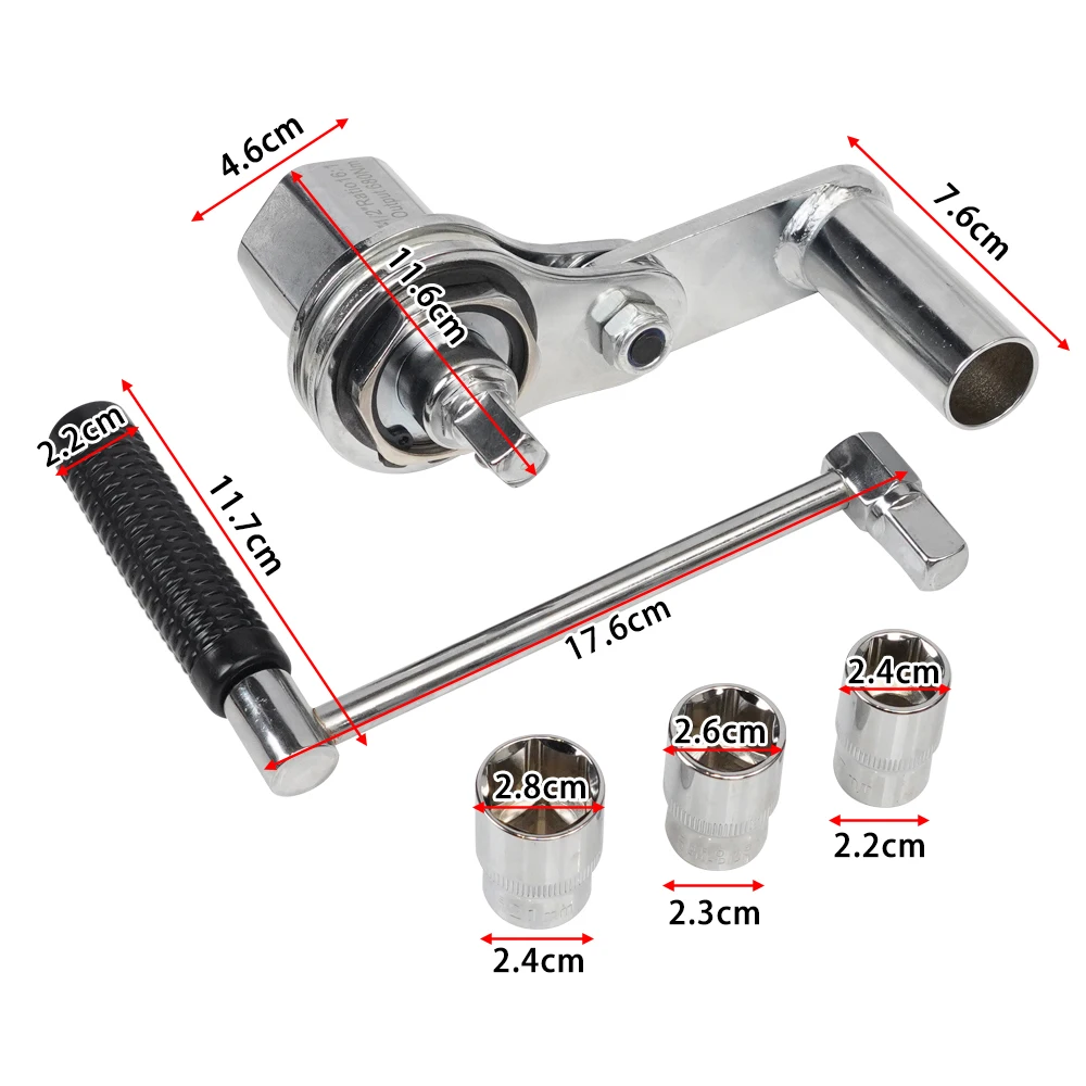 Llave multiplicadora de par 1/2 pulgadas con vasos 17, 19 y 21 mm - imagen 2