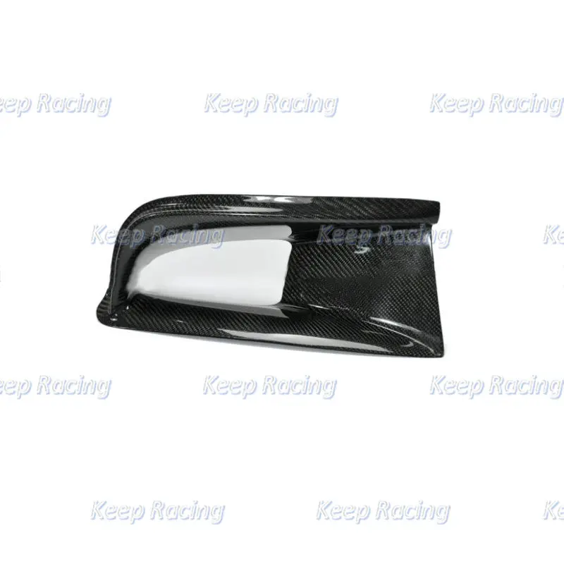 Para Mitsubishi EVO 8 VRS estilo fibra de carbono guía de limpieza de aceite y cubierta de ventilación 3 uds Kit de tubo de entrada de conducto de aire de fibra de vidrio embellecedor - imagen 4