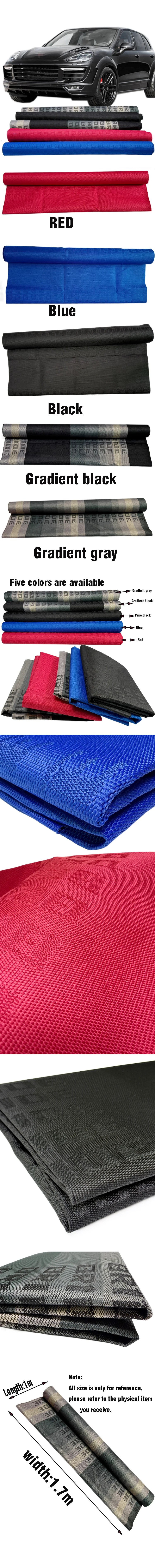 Tela JDM para interior de coche de 1x1,7 m