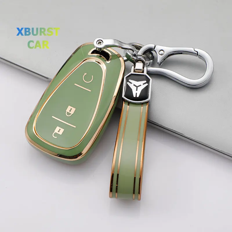 Carcasa de llave con mando remoto TPU para Chevrolet Cruze y Malibu