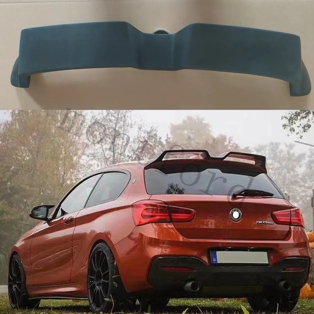 Alerón trasero de fibra de carbono estilo VM instalado en BMW Serie 1 F20