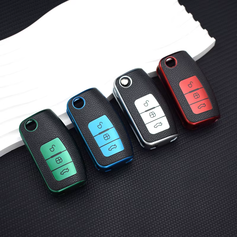 Detalle de la funda para mando de coche