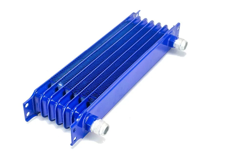 Refrigerador de Aceite Universal 7 Filas 10AN Kit Motor Transmisión Azul - PQY5107B - imagen 4