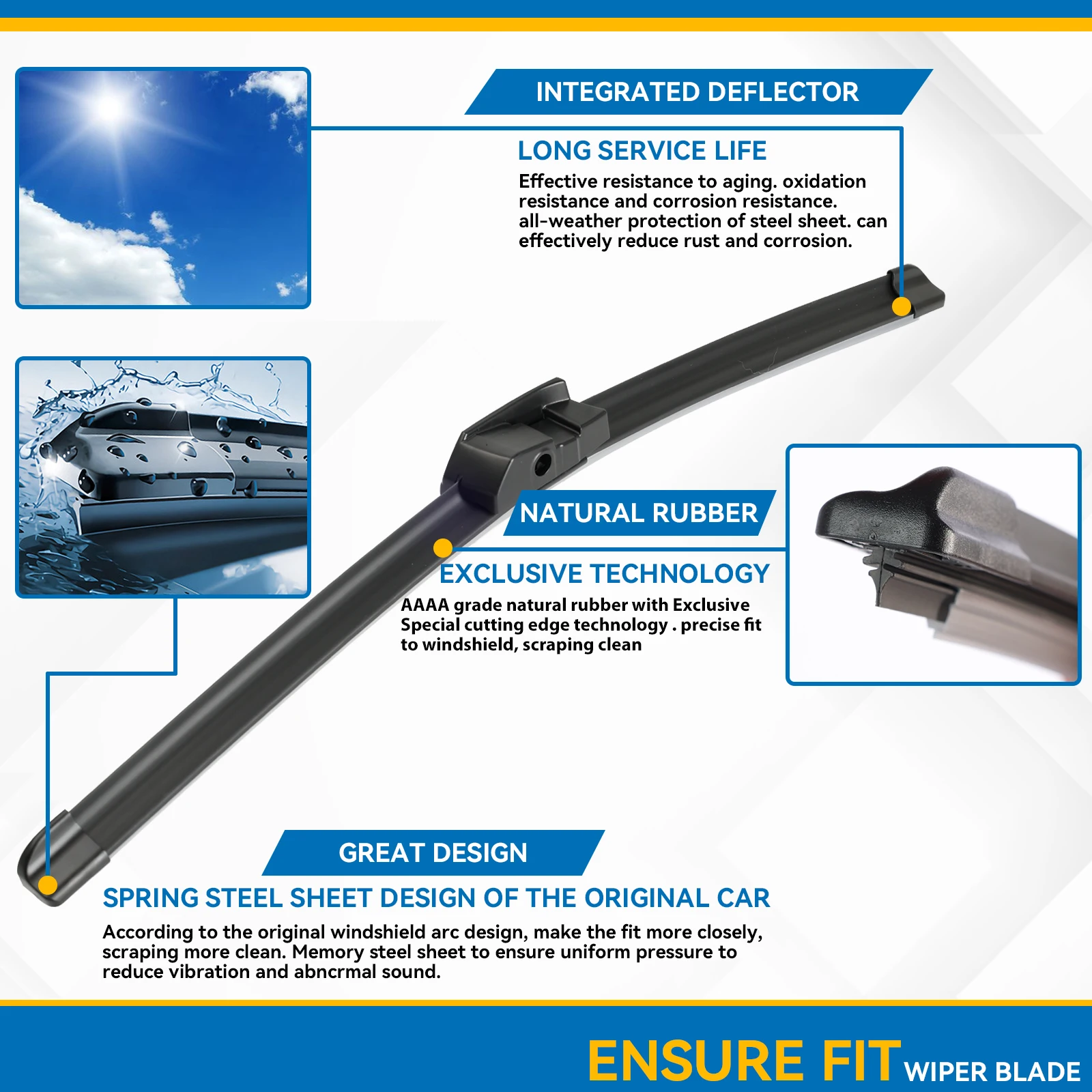 Limpiaparabrisas delanteros BMW Serie 5 F10 F11 F07 - imagen 4