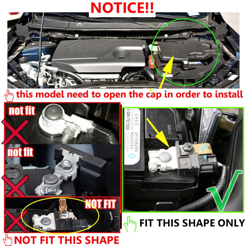 Tapa borne batería Renault Kadjar Koleos II QM6 - imagen 3