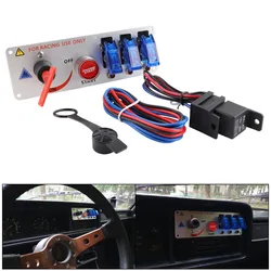 Panel de encendido y apagado del motor para coche de carreras 12 V