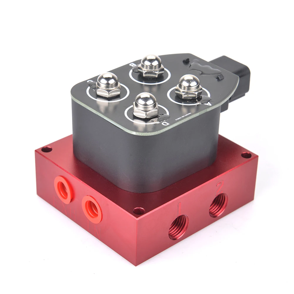 Válvula colectora suspensión neumática roja con control rápido NPT - imagen 2