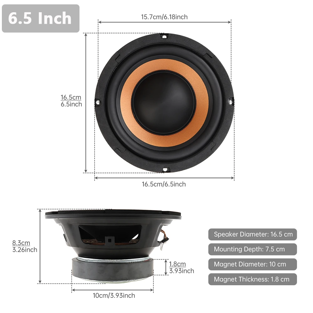 Subwoofer altavoz de graves para coche con amplia respuesta frecuencia - imagen 2