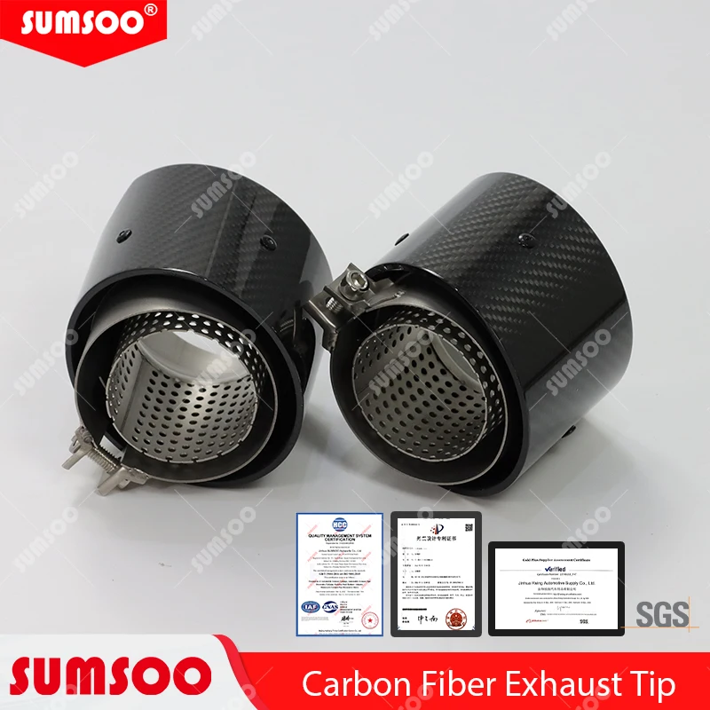 Puntas de escape de fibra de carbono para BMW M3 G80/M4 G82 G83