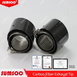 Puntas de escape de fibra de carbono para BMW M3 G80/M4 G82 G83