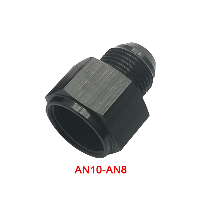 Racor adaptador Jiax AN hembra a NPT macho en aluminio negro - imagen 5