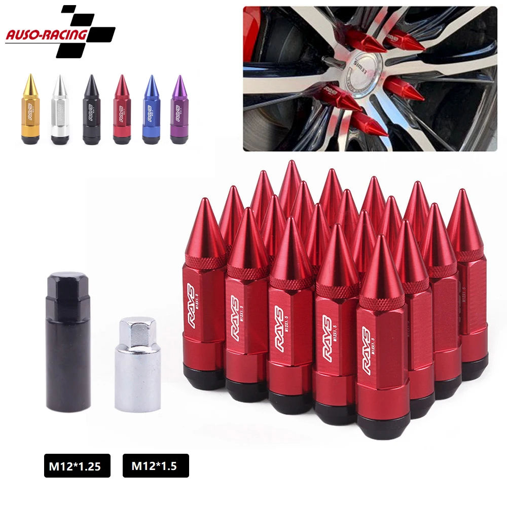 Tuercas de rueda con púas M12x1,5/M12x1,25 para Honda y Toyota