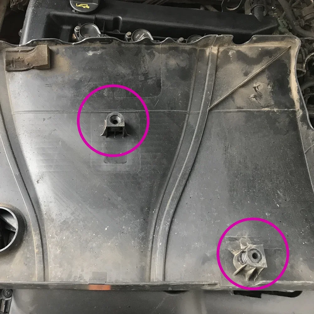 4 Uds nuevo para Ford Focus Sedan Hatchback MK2 2004 - 2011 cubierta de motor negro automático debajo de la placa protectora casquillo de montaje 4M5G-6A994-AA - imagen 3