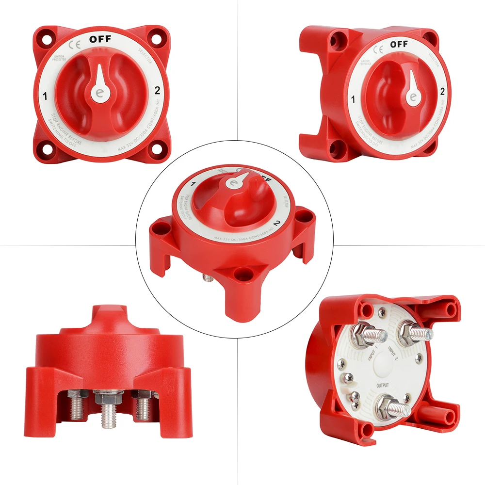 Interruptor de desconexión de batería 3 pos. 350A 32V para coche - imagen 4