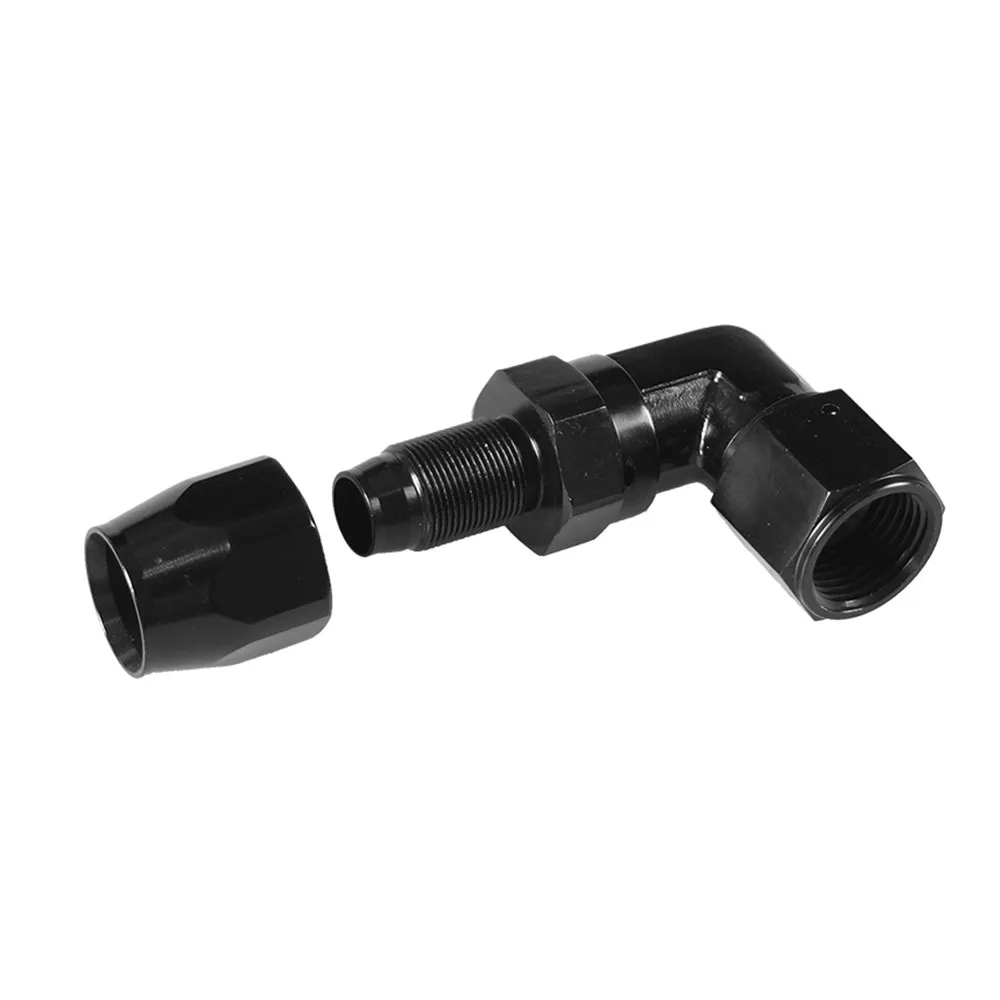Adaptador de extremo de manguera giratoria AN10 de aluminio 90 grados - imagen 3