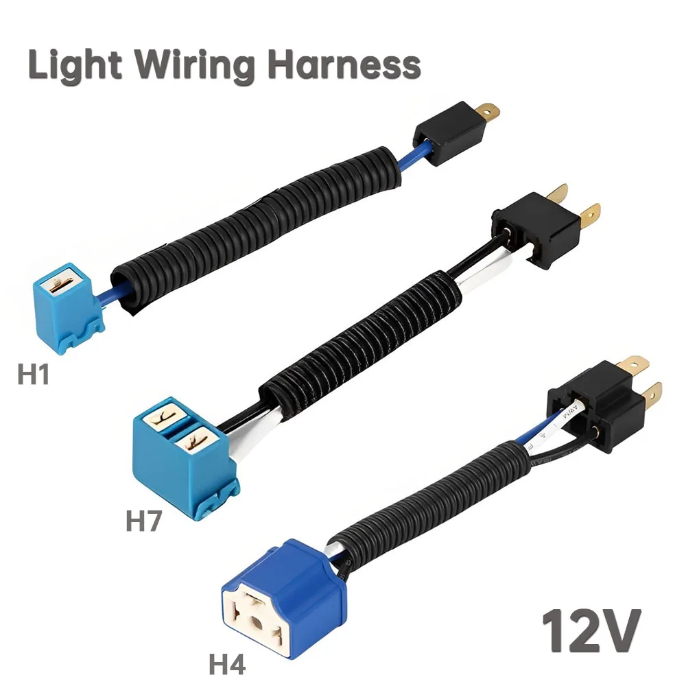 Adaptador arnés conector H4 12V base lámpara para faros y trasera