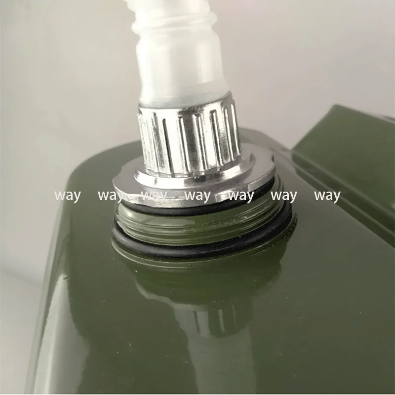 Bidón jerrycan de acero inoxidable con soporte y caño de aluminio - imagen 4