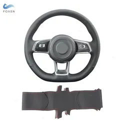 Funda de volante de cuero cosida a mano – VW Golf 7 GTI/R