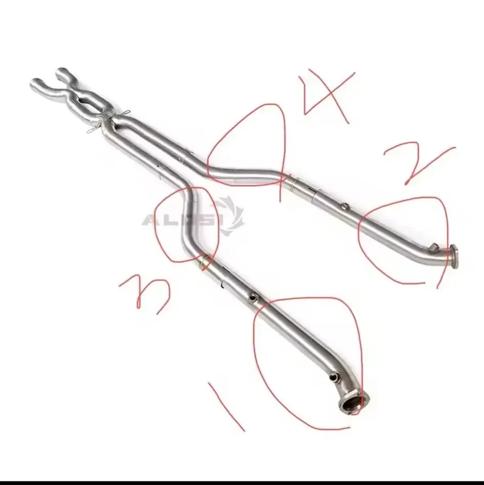 Tubo de escape de acero inoxidable para BMW M3 E92 V8 4.0