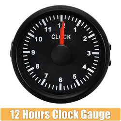 Cuentahoras 52 mm con retroiluminación roja para coche y barco, 9-32 V