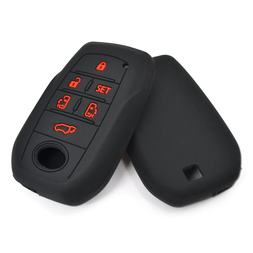Funda de silicona llave Toyota Vellfire Alphard 30 Series 6 botones - imagen 3