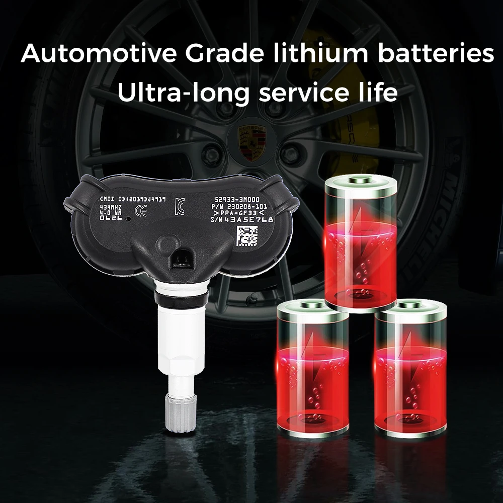 52933-3M000 Sensor TPMS 433MHz Hyundai ix35 Tucson Genesis Kia Sportage - imagen 3