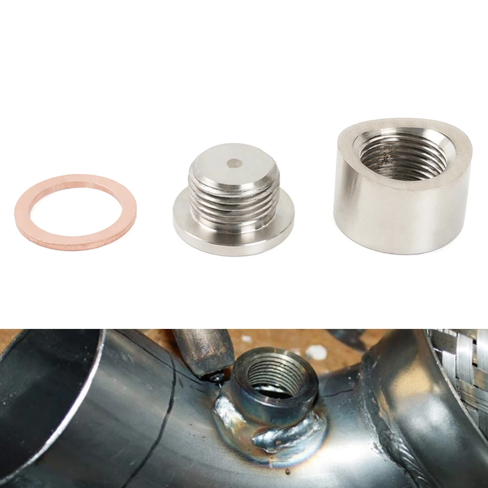 Casquillo soldable para sonda lambda M18 x 1,5 de acero inoxidable - imagen 4