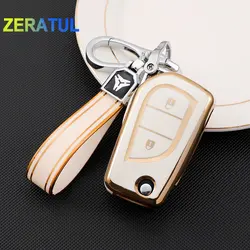 Llavero TPU de botones para Toyota Auris Yaris Corolla