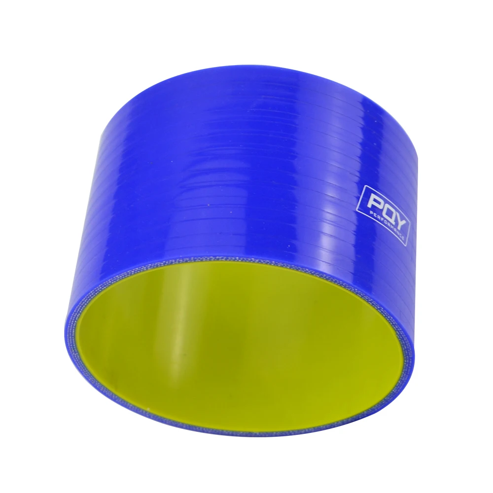 Tubo silicona intercooler turbo 102 mm recto azul y amarillo PQY - imagen 5