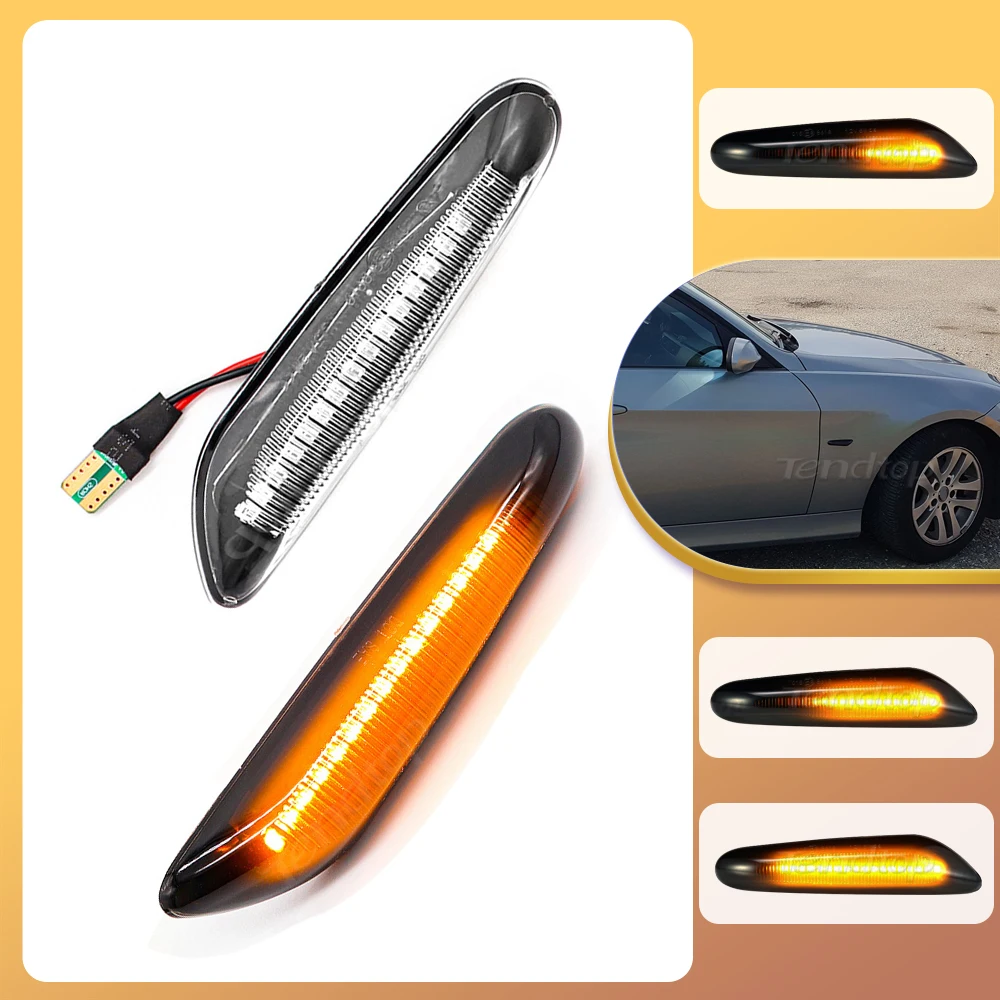 Luz LED intermitente secuencial lateral para BMW Serie 1 3 5 X1 X3