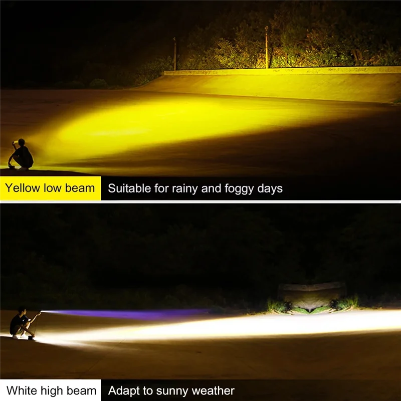 Faro impermeable universal para moto AB56 con luz bicolor - imagen 3