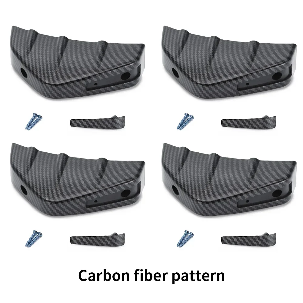 Alerón trasero universal fibra de carbono aleta tiburón difusor labio - imagen 4