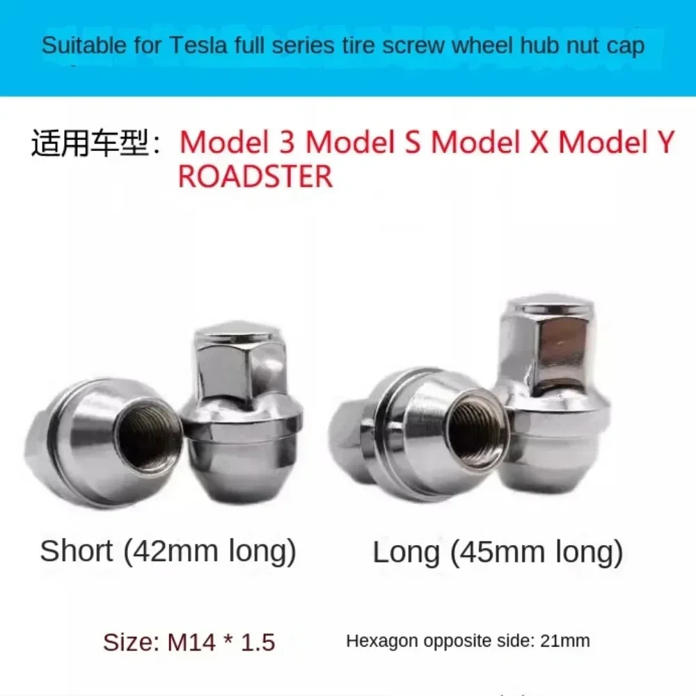 Tuercas de rueda Tesla Model 3 S X Y con llave hex