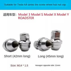 Tuercas de rueda Tesla Model 3 S X Y con llave hex