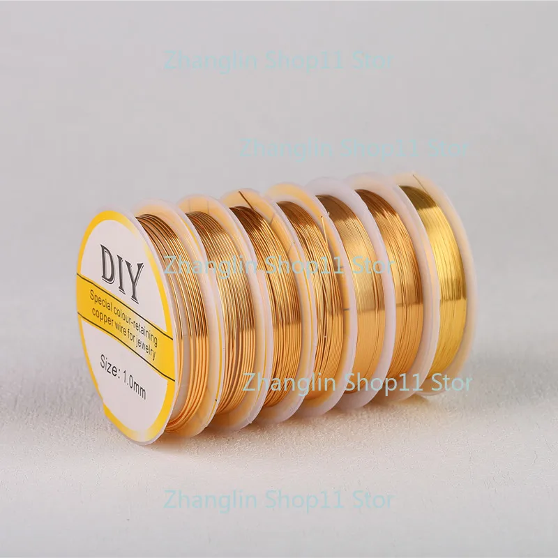 Cable de cobre dorado 0,2-1,0 mm para bisutería y abalorios - imagen 5