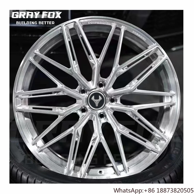 Llantas forjadas plata cromada pulida con cepillo cóncavo BMW E30 - imagen 2