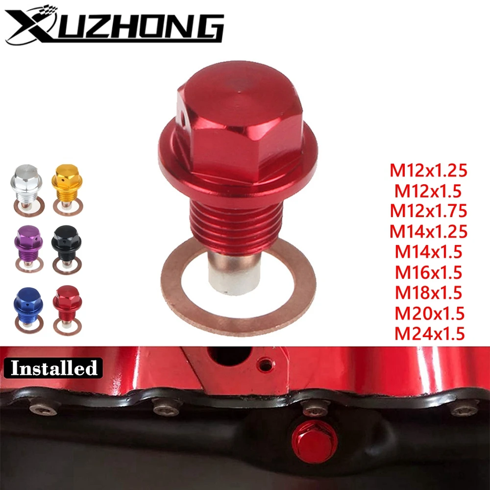 Tapón magnético de vaciado de aceite M12/M14/M24 para coche