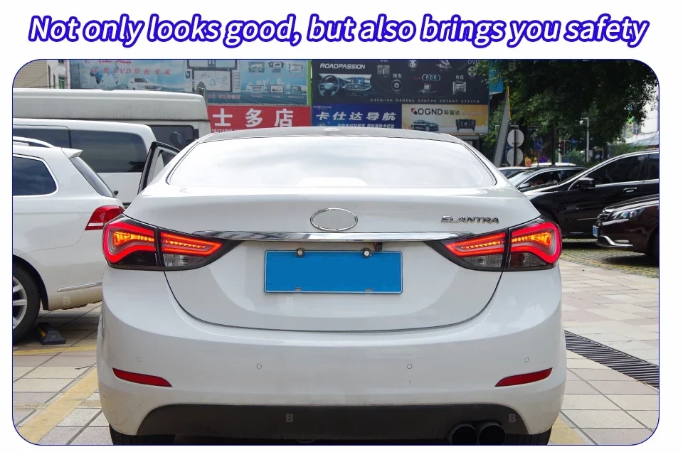 Luces traseras LED instaladas en Hyundai Elantra