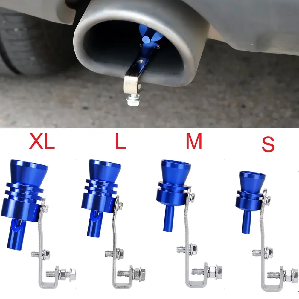 Silbato de escape whistle turbo azul XL en aluminio para coche - imagen 2