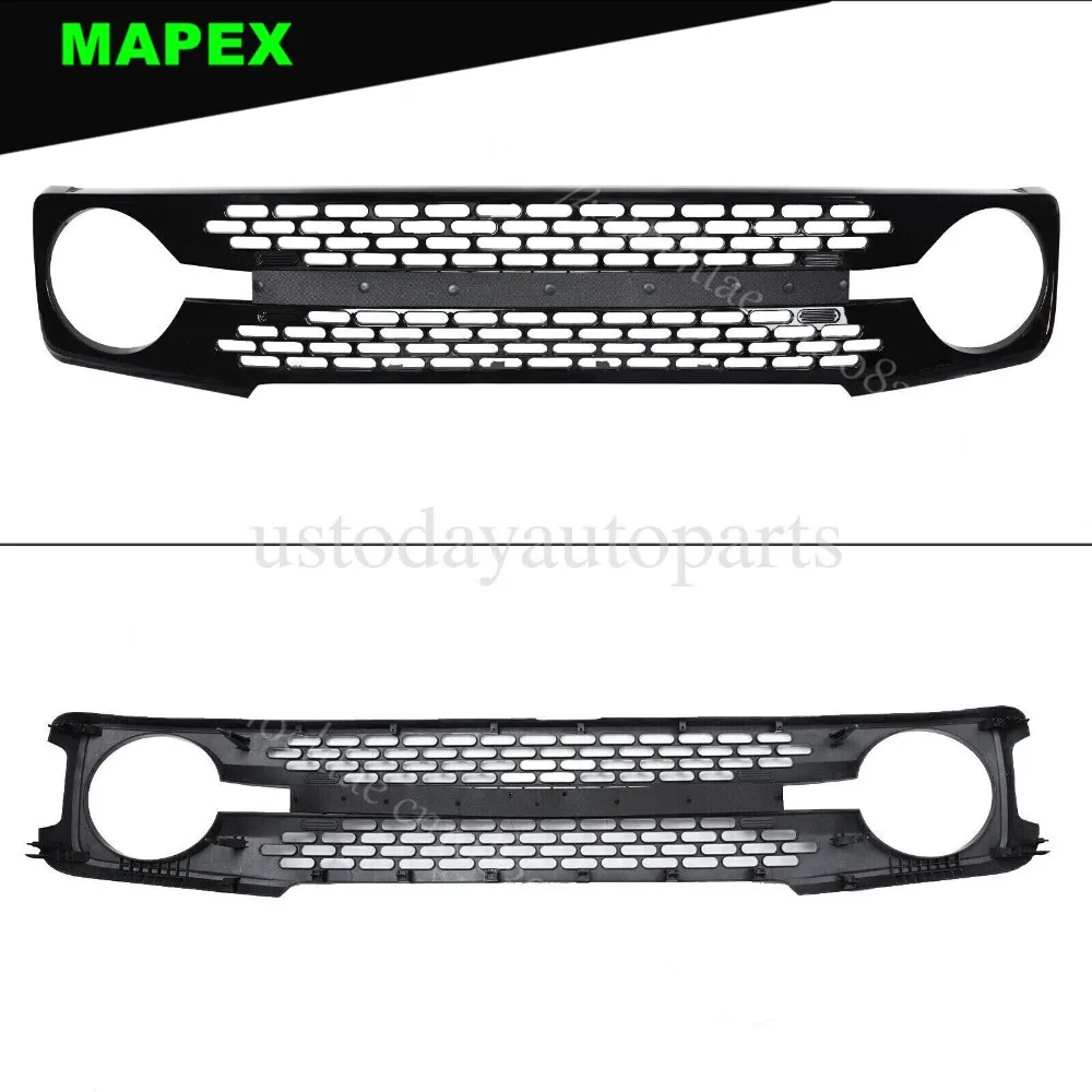 Rejilla delantera Ford Bronco 2021-2023 negra brillante - imagen 3
