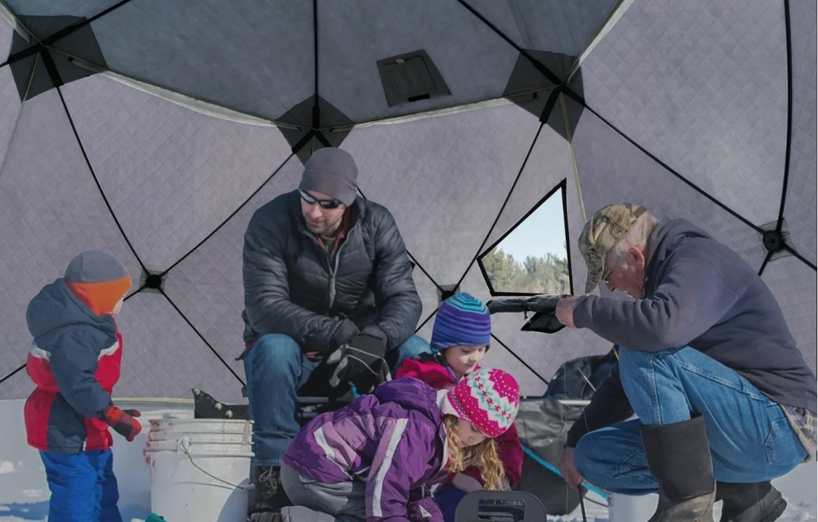 Venta al por mayor, tienda aislada para pesca en hielo, tienda de campaña para pesca en nieve a prueba de viento, refugio para Sauna para actividades al aire libre - imagen 5