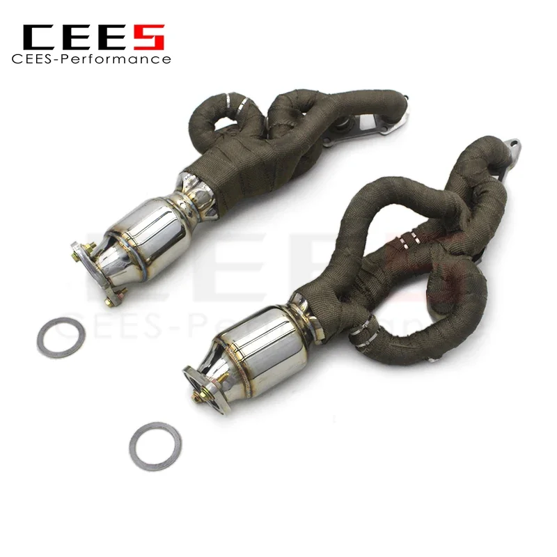Cees Colector escape Lexus IS F 5.0 acero inoxidable con bajante - imagen 5